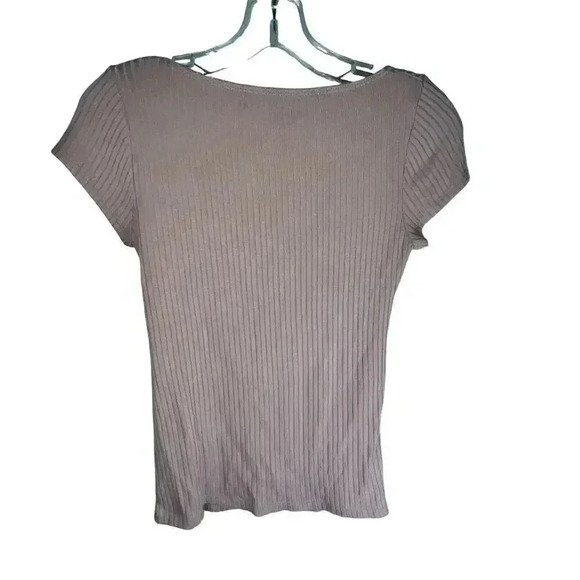 Reformation Jeans Women’s Pink Lightweight Casual Ribbed Tee Small‎ - Picture 3 of 6